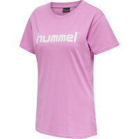 Hummel Damen-T-Shirt HMLGo Cotton Logo T-Shirt woman S/s 203518