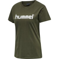 Hummel Damen-T-Shirt HMLGo Cotton Logo T-Shirt woman S/s 203518