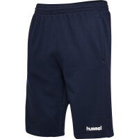 Hummel Herren-Shorts HMLGo Cotton Bermuda Shorts marine L