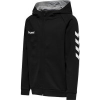 Hummel Kinder-Kapuzensweatjacke HMLGo Kids Cotton Zip Hoodie  black 140