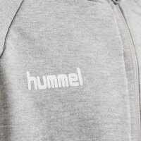 Hummel Kinder-Kapuzensweatjacke HMLGo Kids Cotton Zip Hoodie  grey melange 152