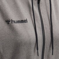 Hummel Damen-Kapuzensweatjacke hmlAuthentic Poly Zip Hoodie Woman grey melange S/38