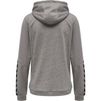 Hummel Damen-Kapuzensweatjacke hmlAuthentic Poly Zip Hoodie Woman grey melange S/38