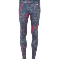Newline Damen-Laufhose Black Printed Warm Tights Woman...
